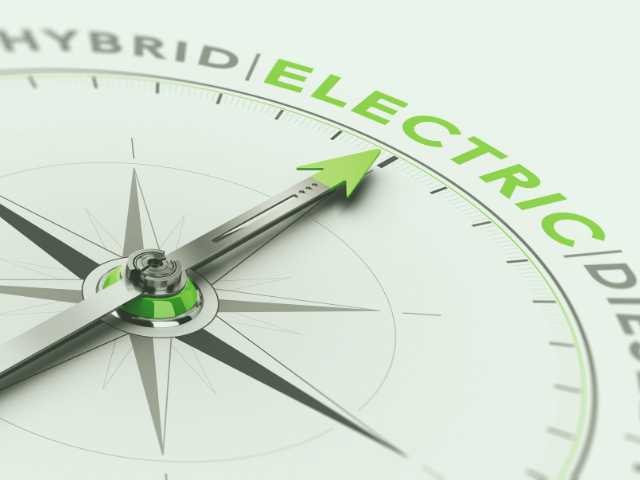 Compass Pointing Towards Electric